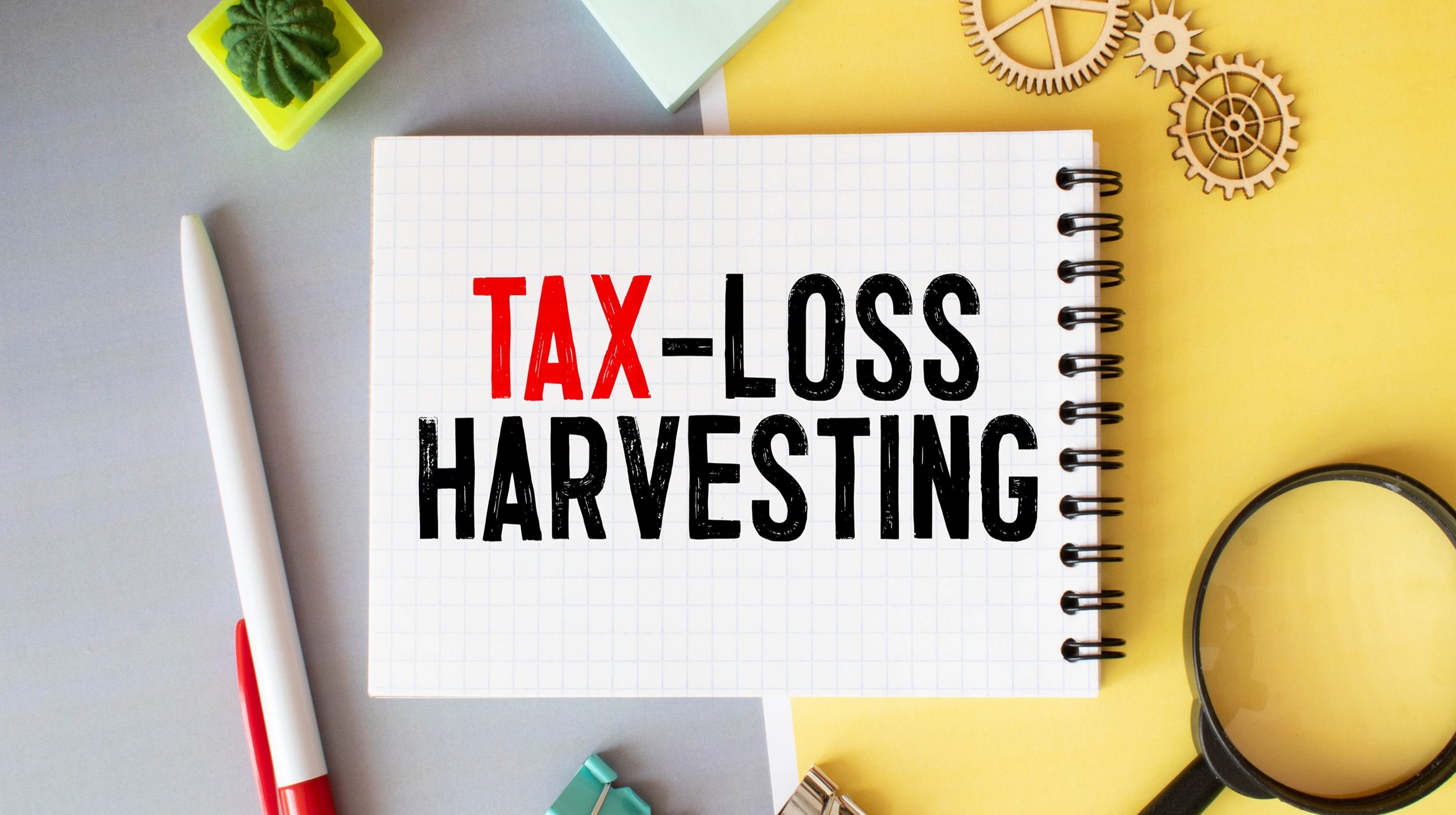 Conceptual photo about Tax-Loss Harvesting with handwritten text